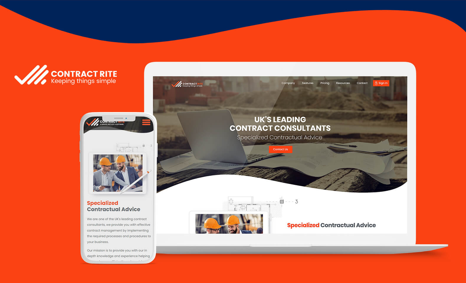 Contract Rite UK Website Design Work Image 1