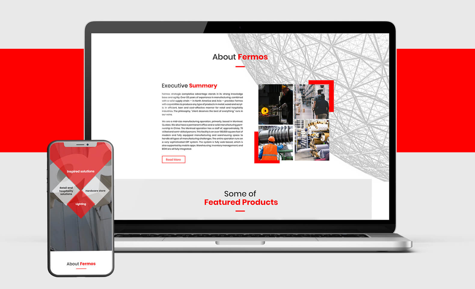 Fermos Custom Website Design Work Image 2
